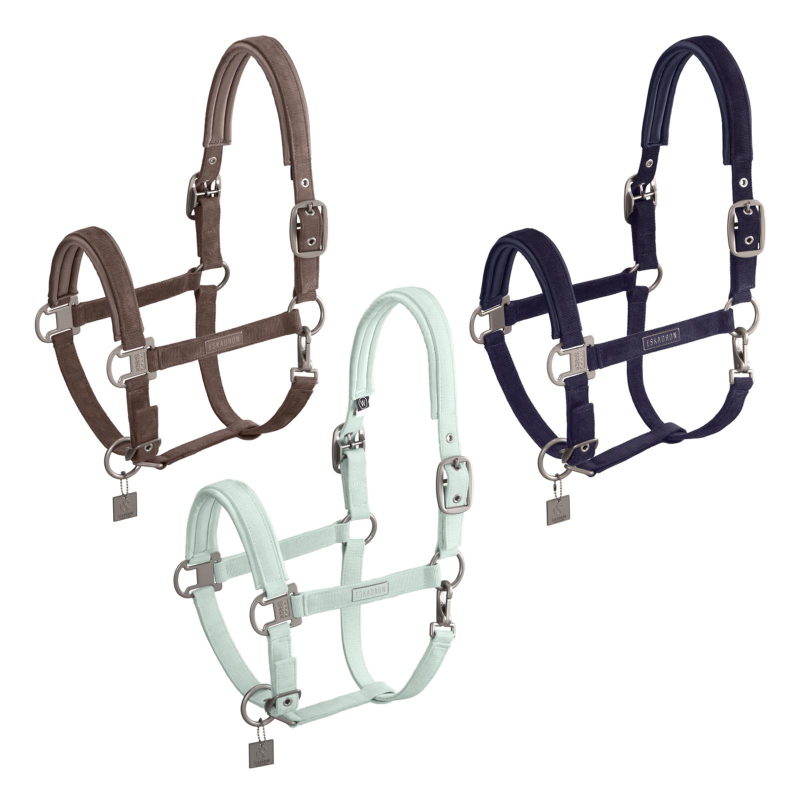 Eskadron Halfter " CORD DOUBLE PIN ", Stallhalfter, SHETTY