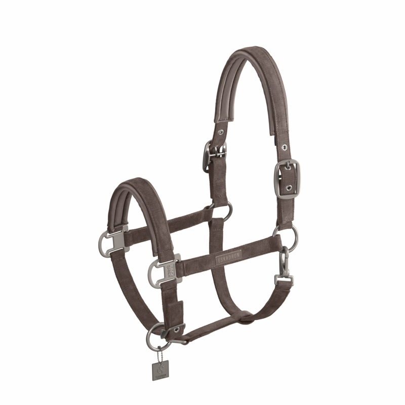 Eskadron Halfter " CORD DOUBLE PIN ", Stallhalfter