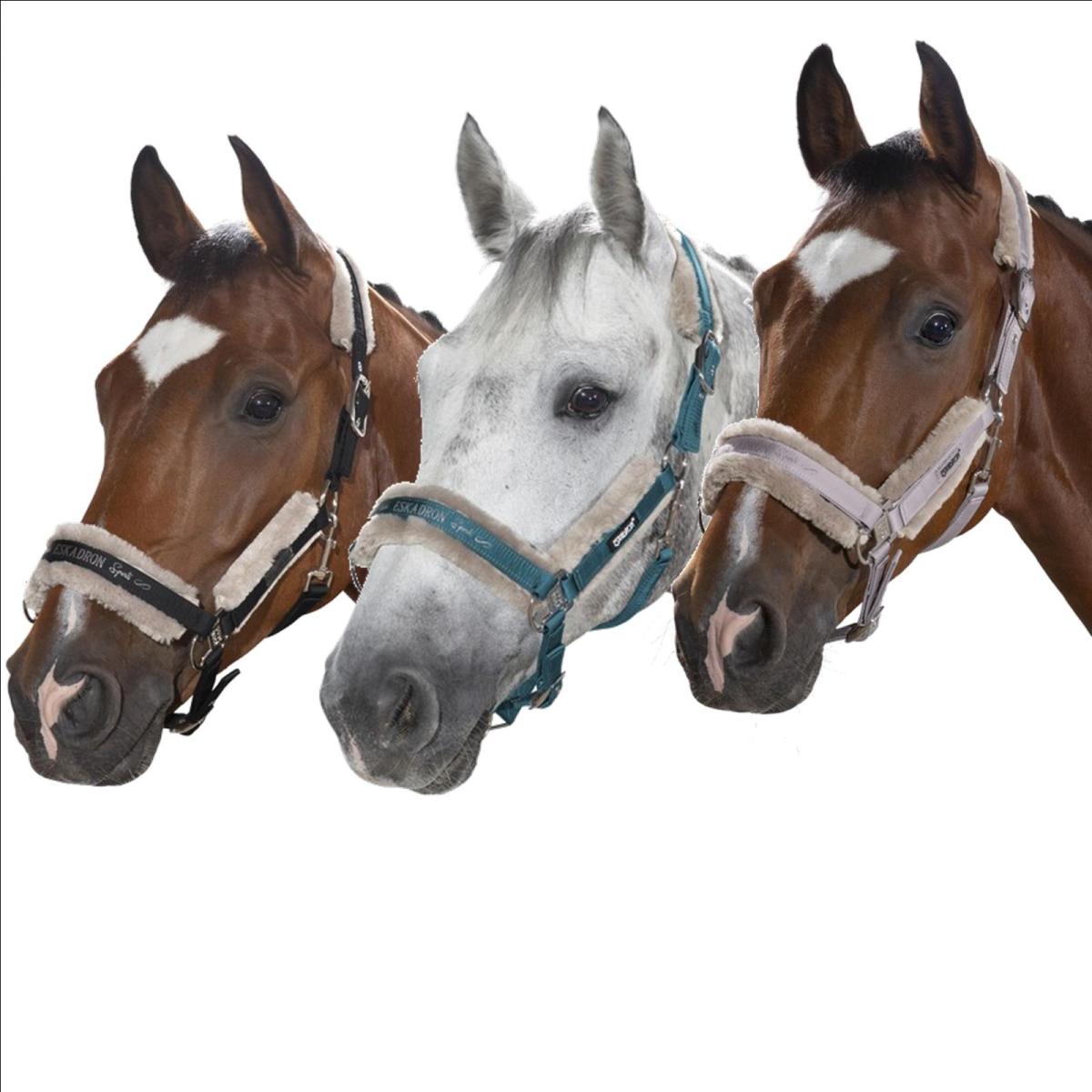 Eskadron Halfter mit Dopperdornschnalle FAUXFUR, Stallhalfter