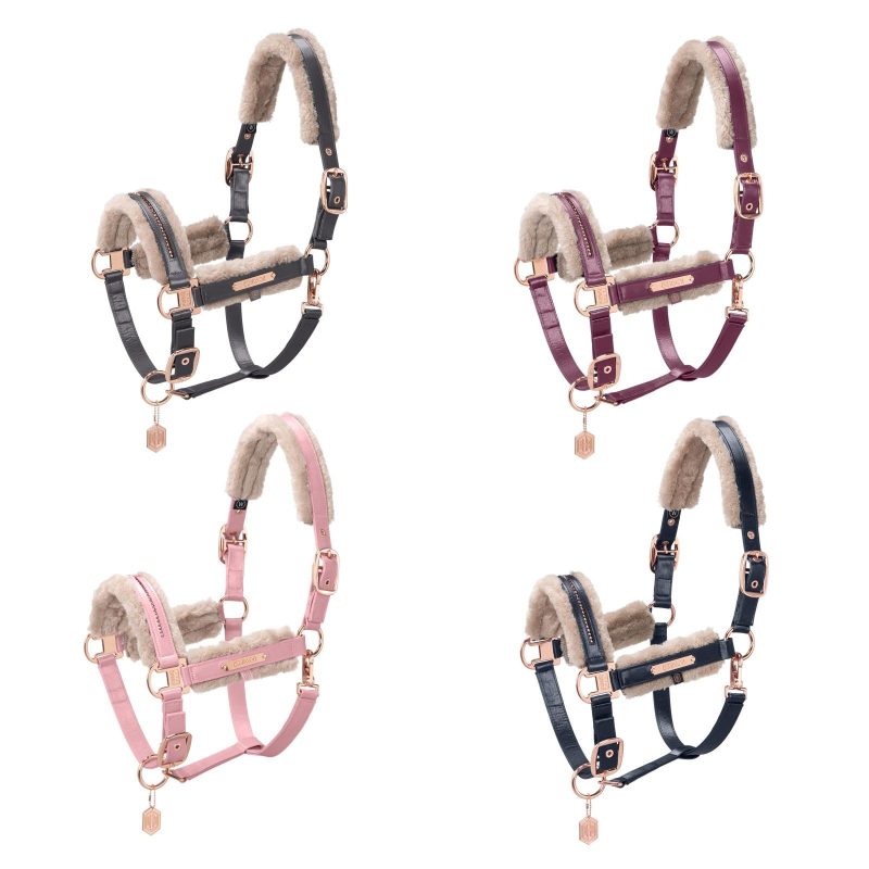 Eskadron HERITAGE Headcoller " GLAMSLATE FAUXFUR DOUBLE PIN "