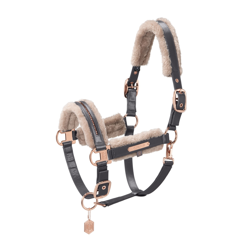 Eskadron HERITAGE Headcoller " GLAMSLATE FAUXFUR DOUBLE PIN "