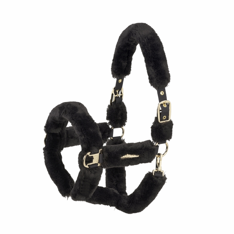 Eskadron HERITAGE Halfter " FAUX FUR COMPLETE DOUBLE PIN ", black truffle