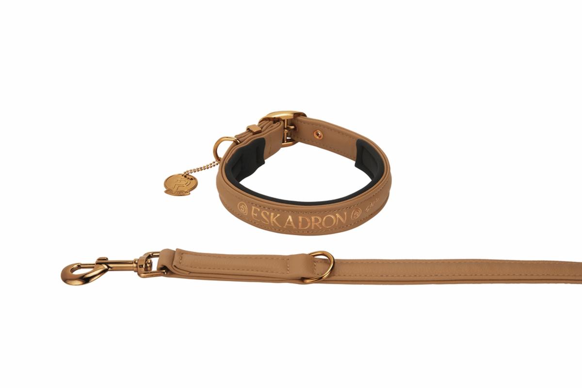 Eskadron Platinum Hundehalsbandset " FAUX LEATHER ", Hunde Set