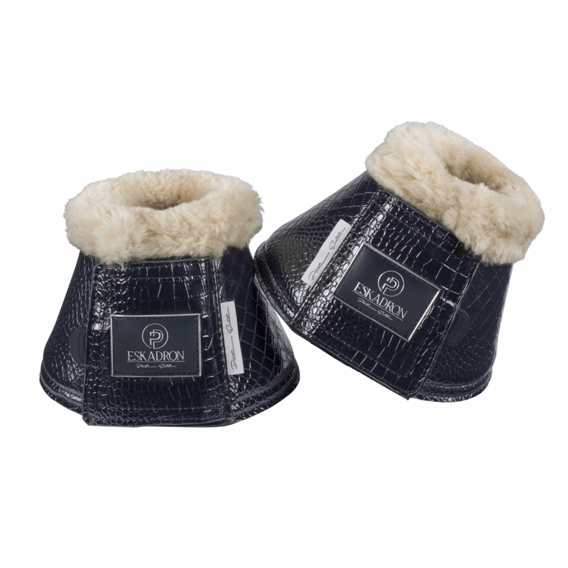 Eskaron Platinum Bell Boots " CROCO FAUXFUR " , 1Pair