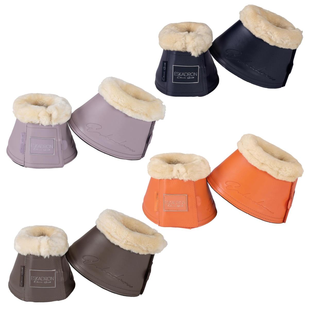 Eskadron Hufglocken GLAMSLATE FAUXFUR, Sprungglocken mit funkelndes Material