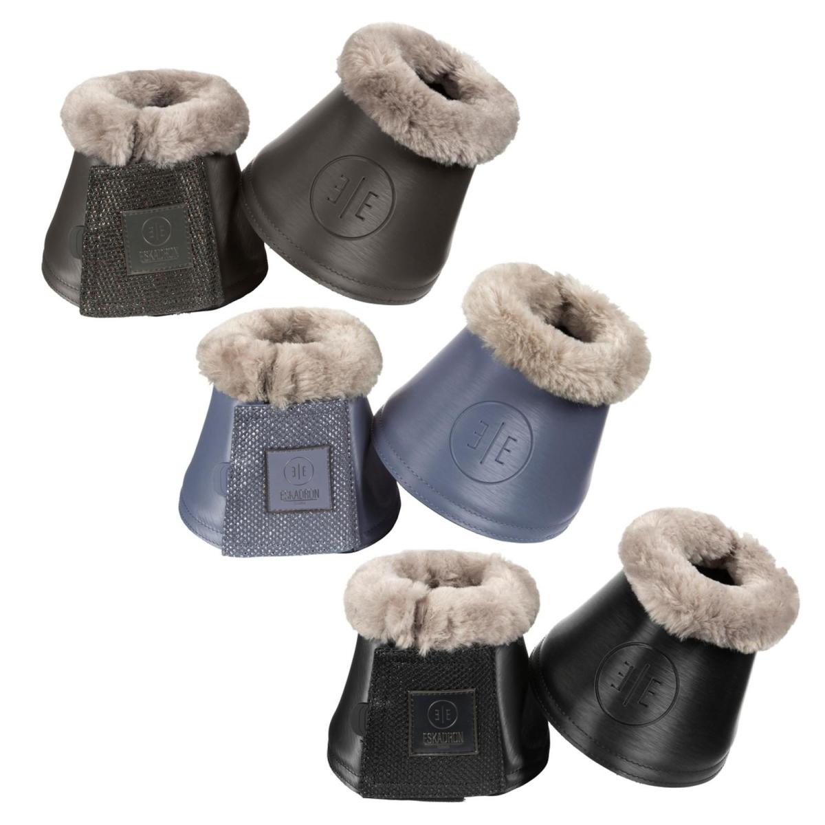 Eskadron ESSENCE Hufglocken, Sprungglocken " SOFTSLATE FAUXFUR ", 1Paar