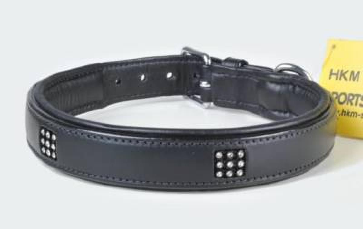 Lederhundehalsband " Diamonds "
